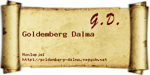 Goldemberg Dalma névjegykártya